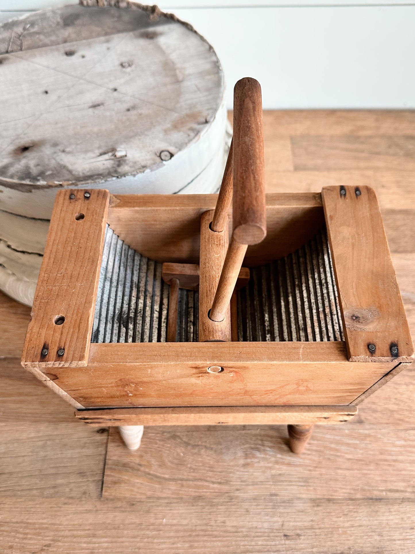 Collection of Antique Miniature Wood Laundry Items