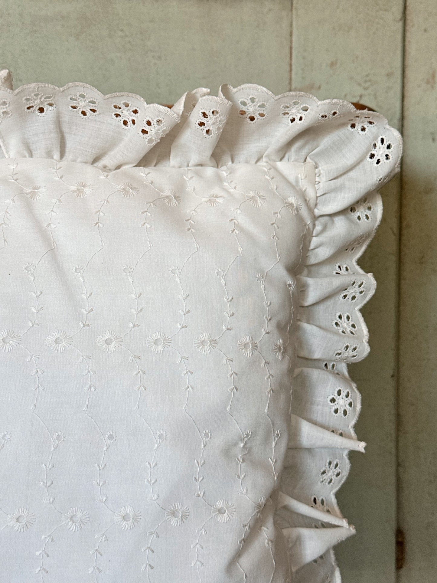 Vintage Eyelet Pillow