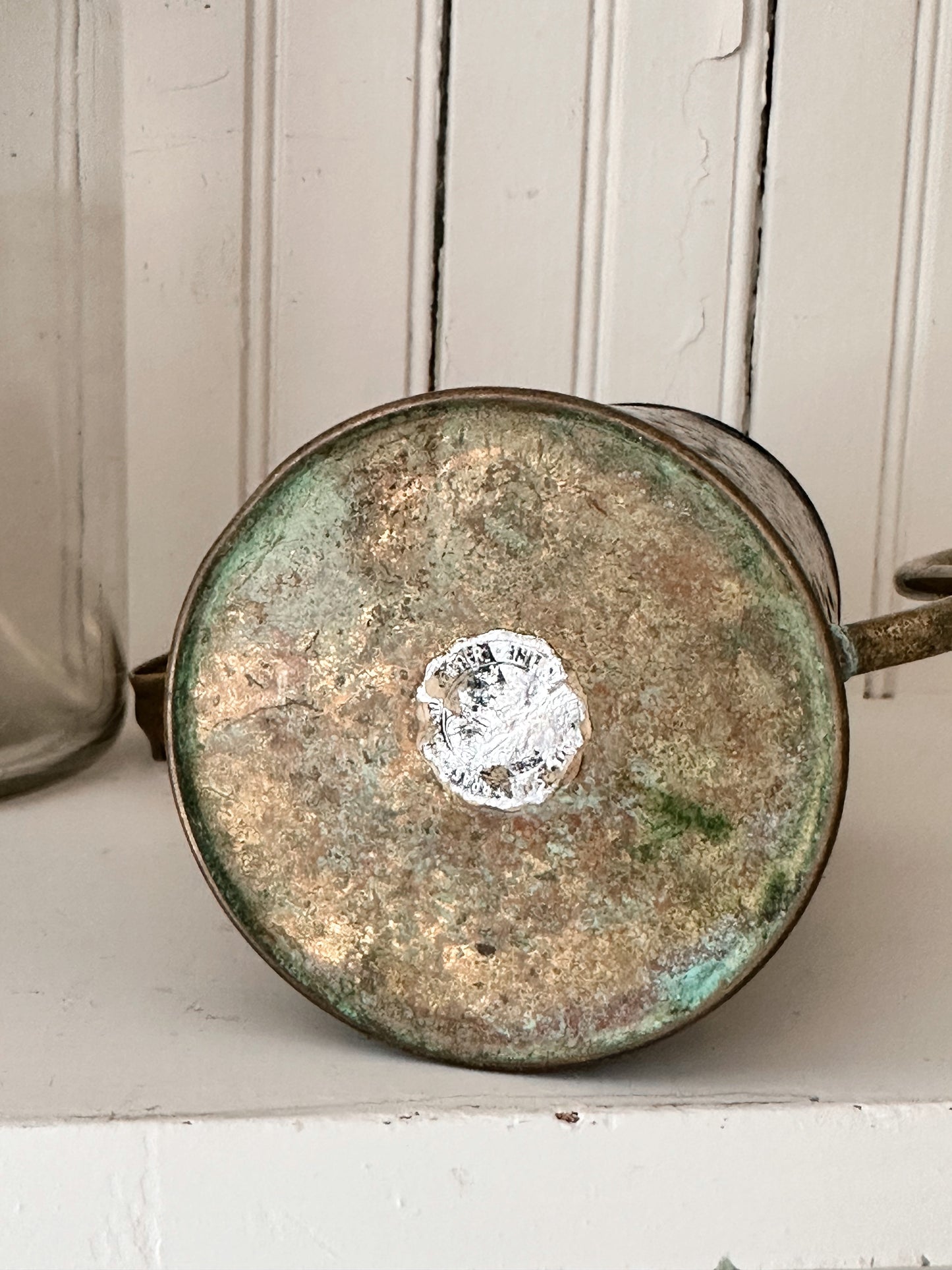 Vintage Hammered Brass Watering Can