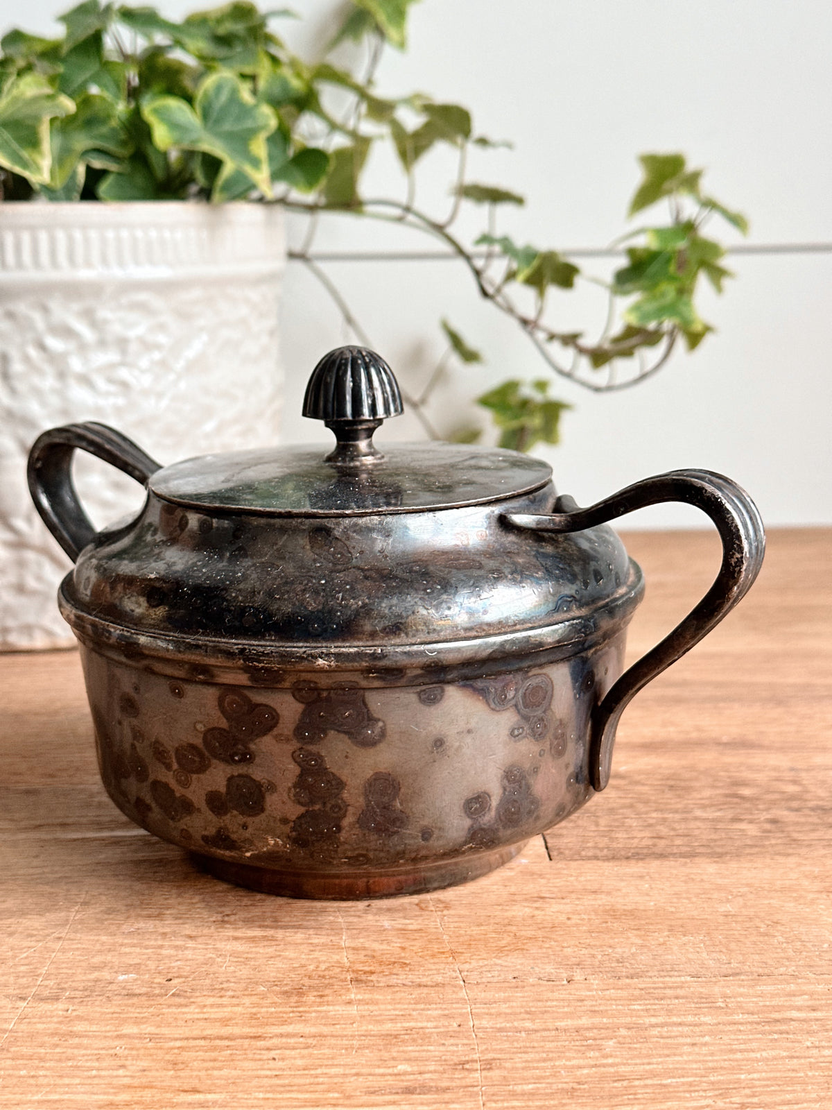 Vintage Reed & Barton Silver Soldered US Navy Sugar Bowl