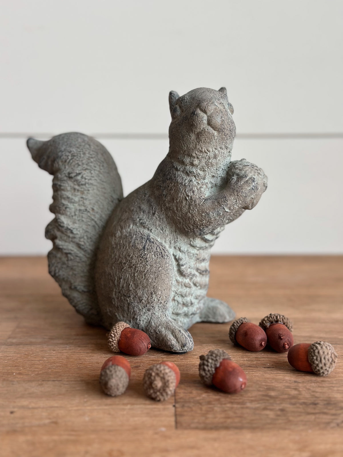 Concrete Bushy Tailed Squirrel