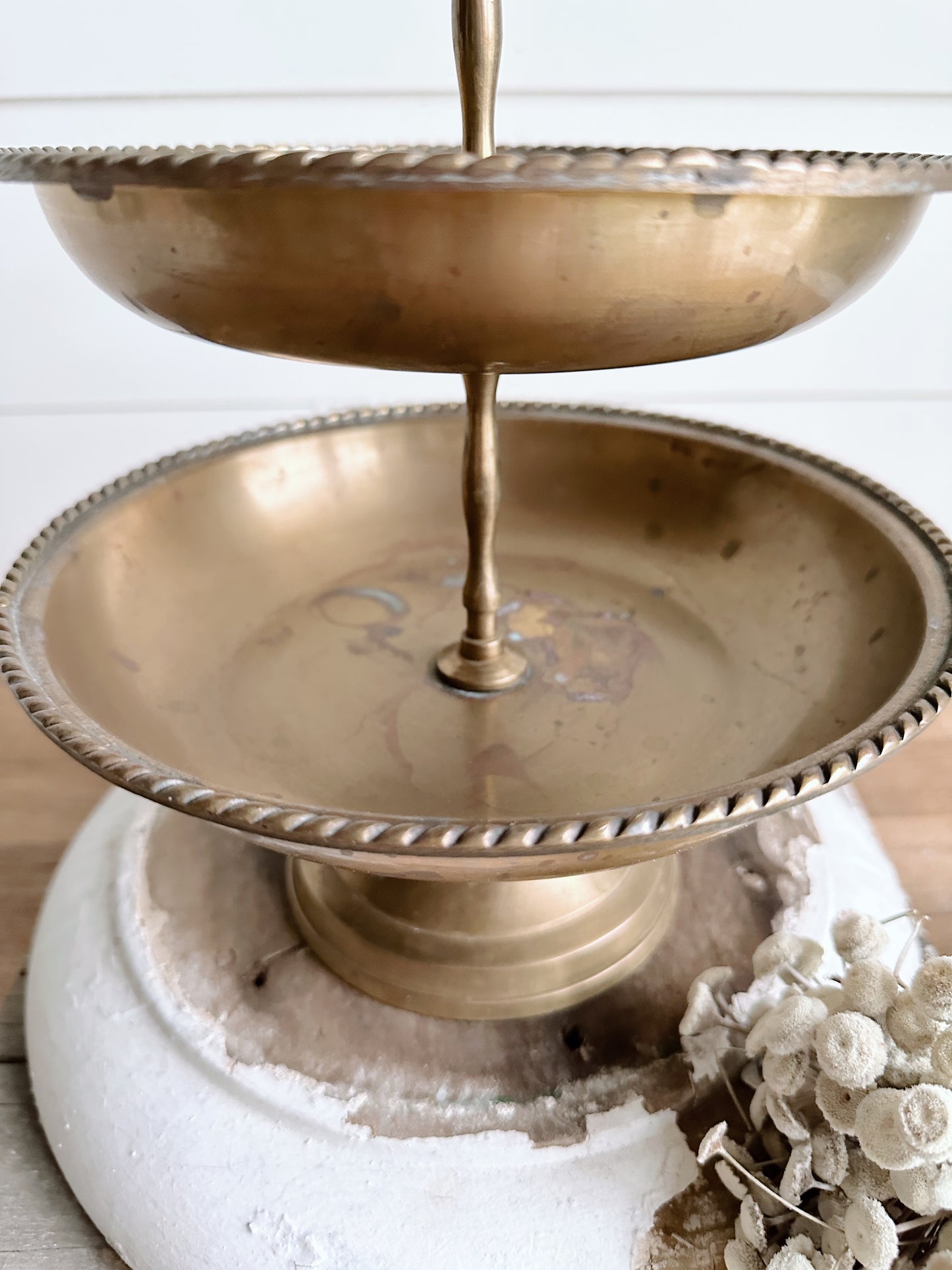 Vintage Brass Tiered Server