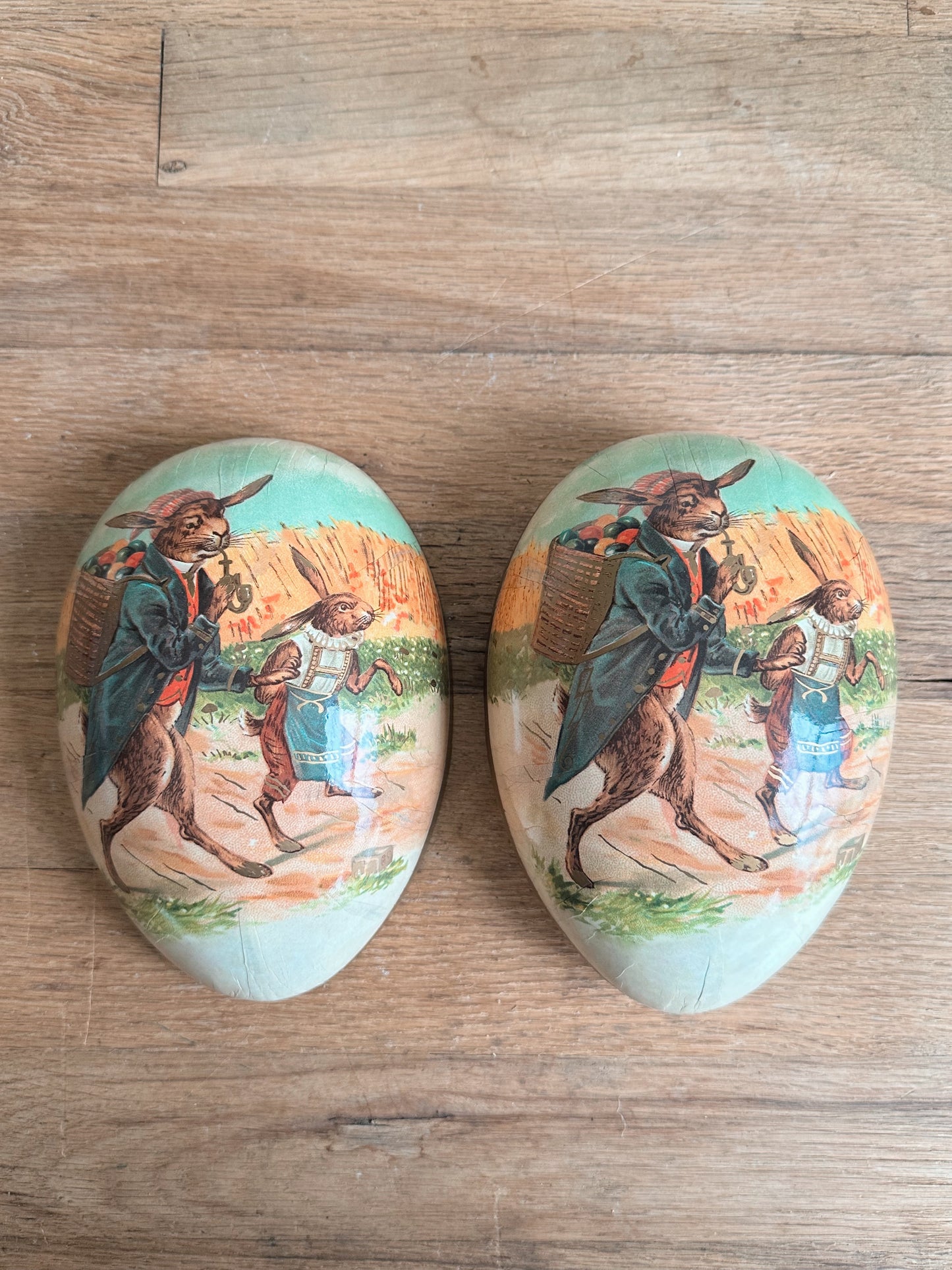 Vintage Large German Paper Mache Easter Egg