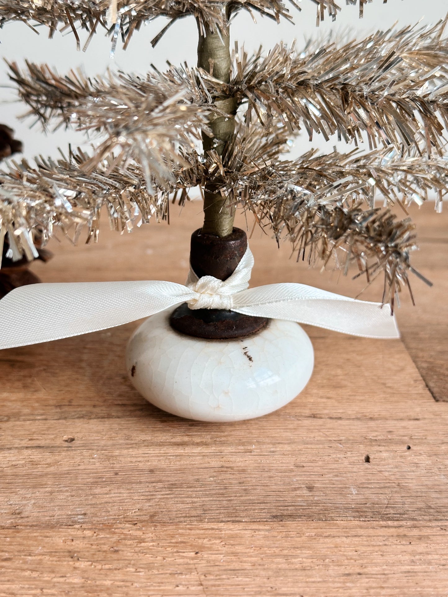 Vintage Doorknob Tinsel Tree