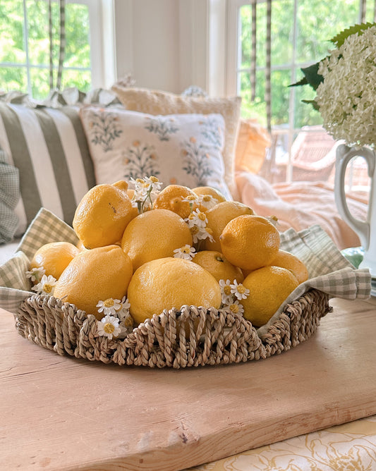 Scalloped Woven Trays