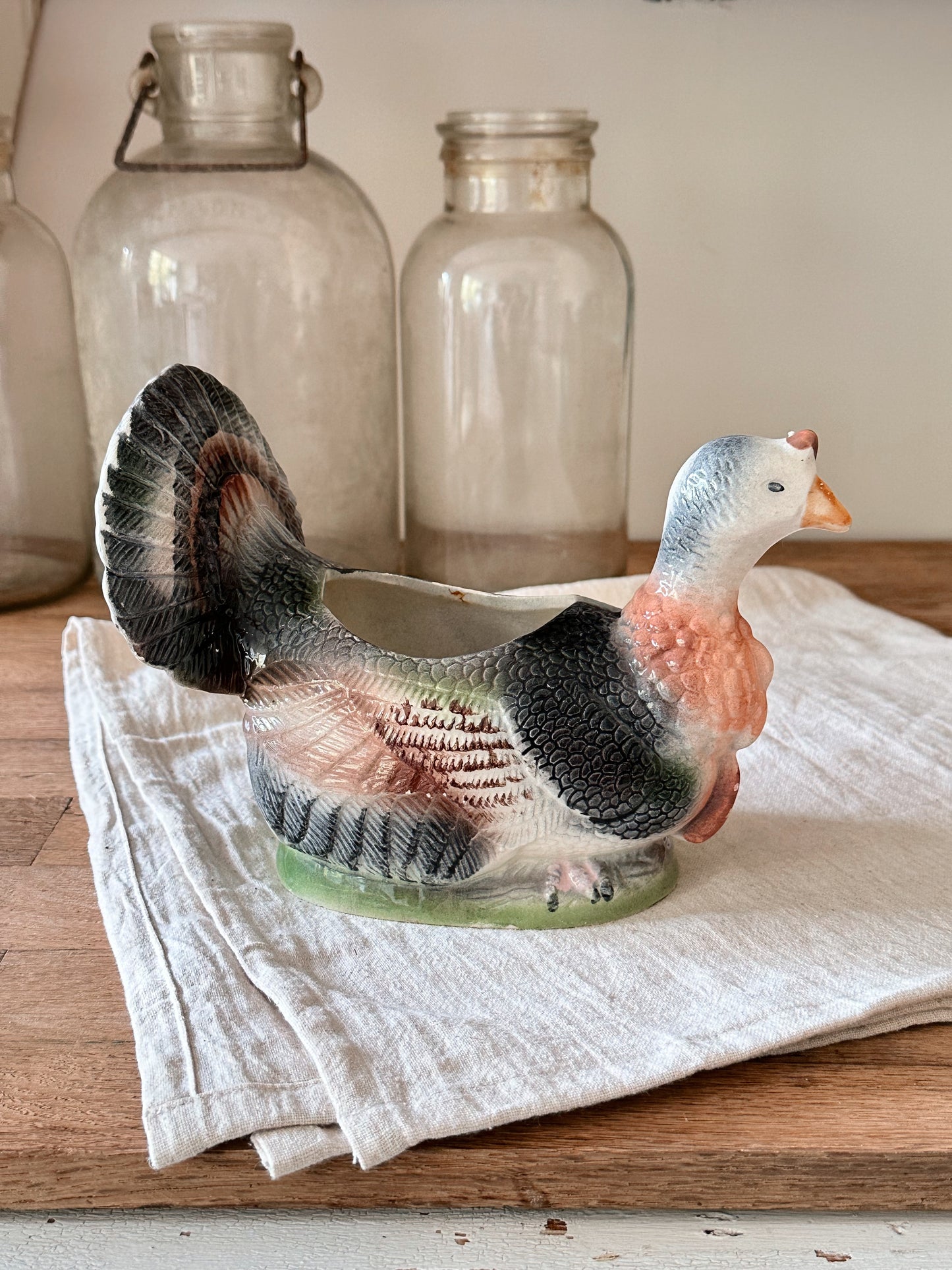 Vintage Turkey Planter