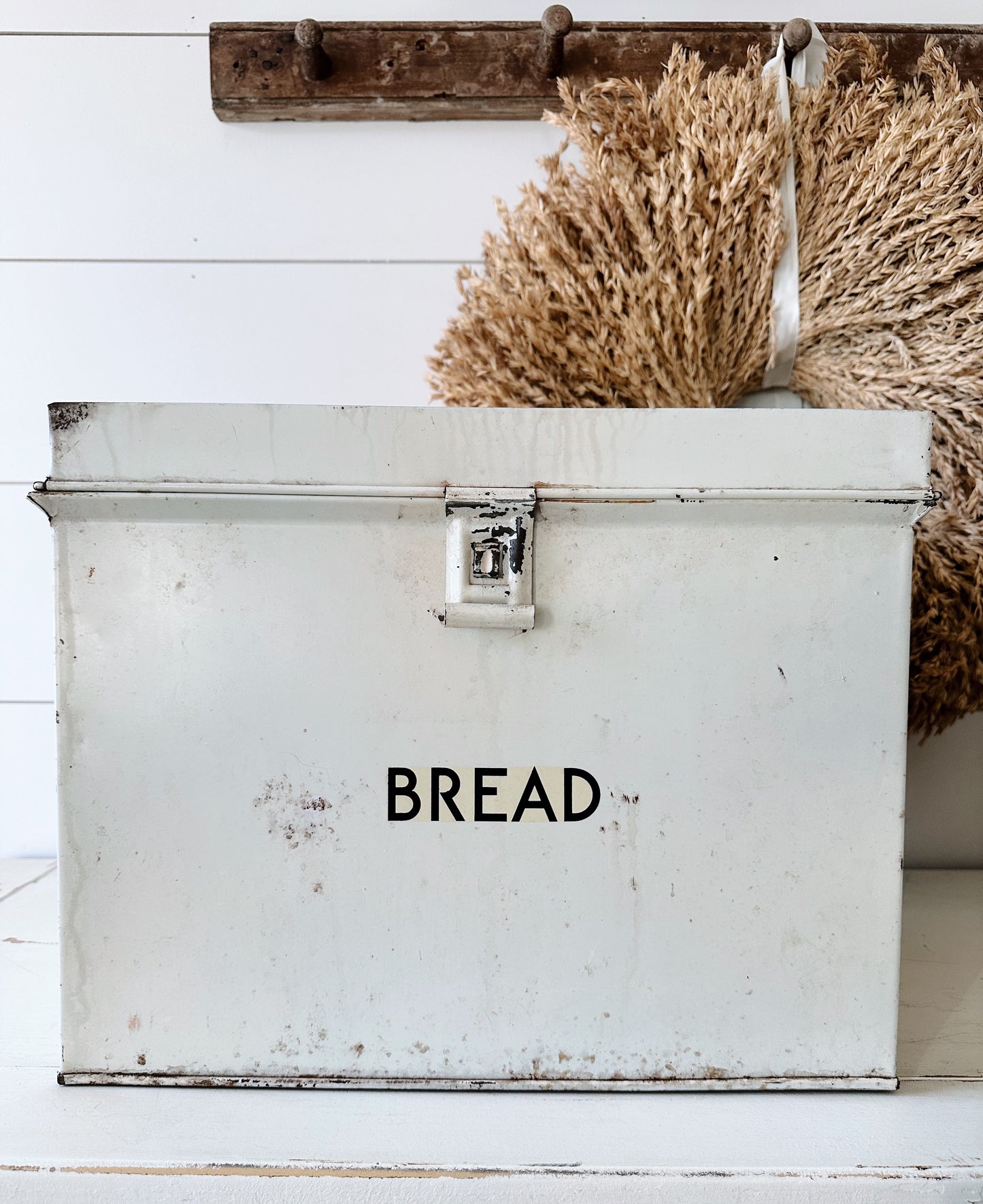 Vintage Metal Bread Box