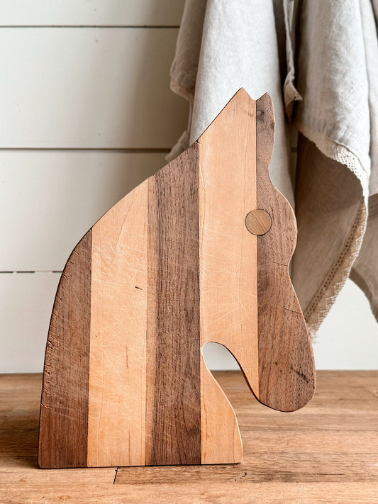 Vintage Horse Cutting Board