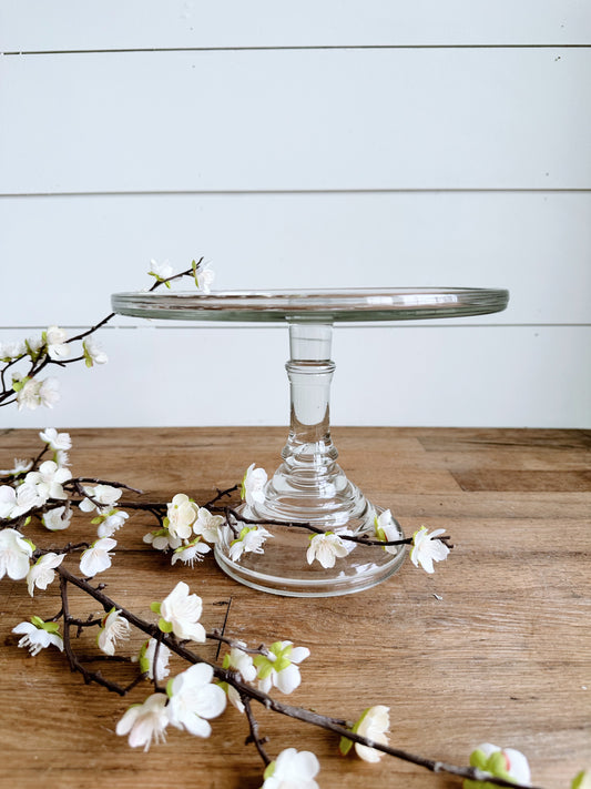 Vintage Glass Cake Stand