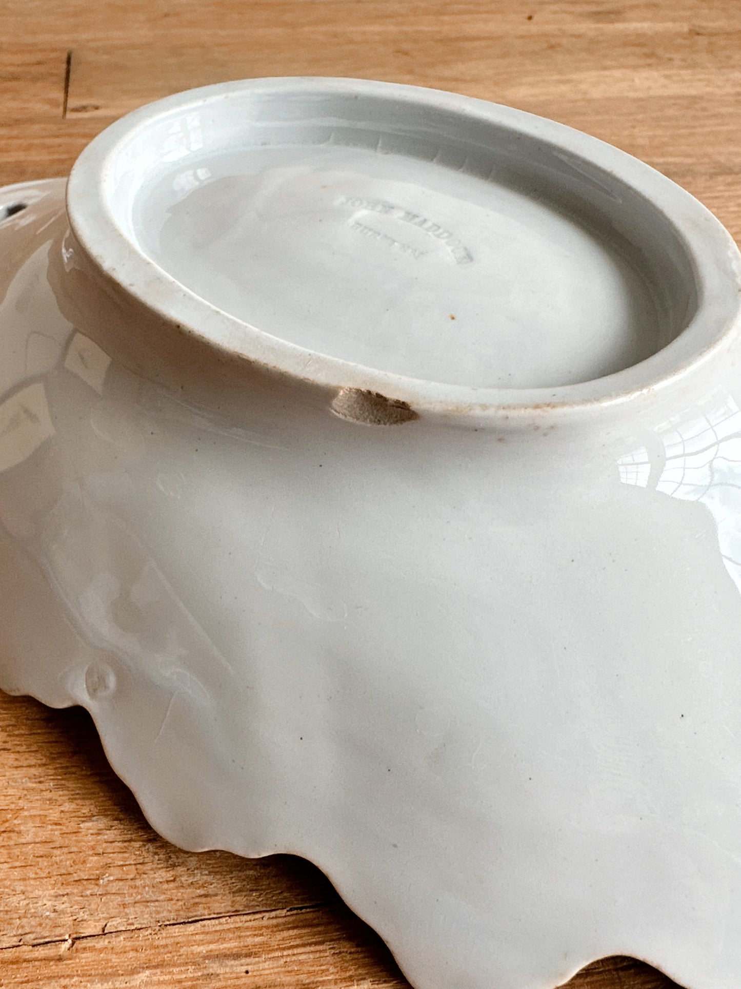 Antique John Maddock Ironstone Relish Dish