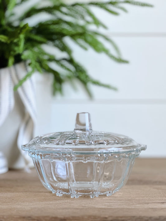 You Choose the Scent - Glass Candy Dish Vintage Vessel Candle