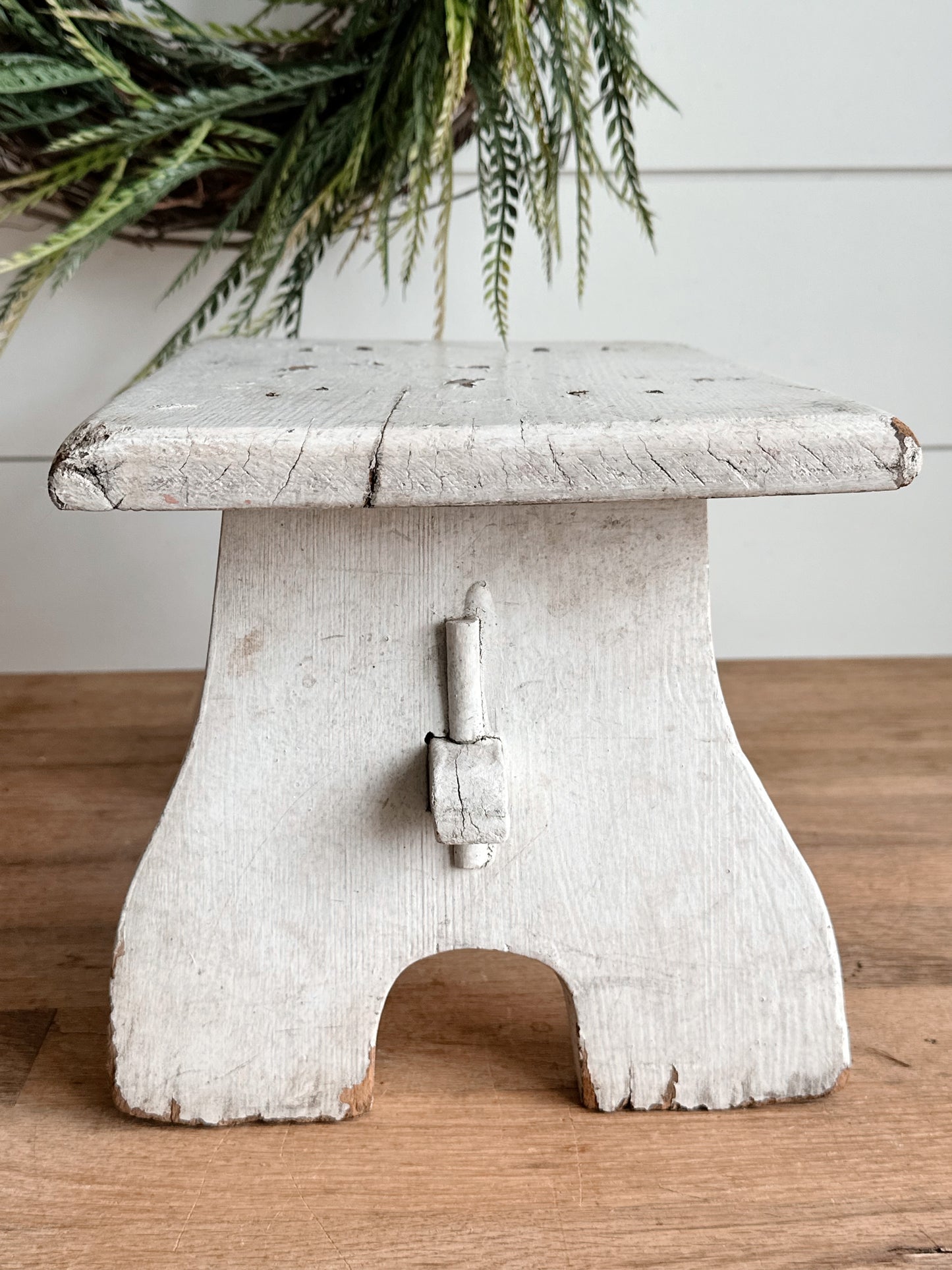 Chippy Vintage Wooden Stool