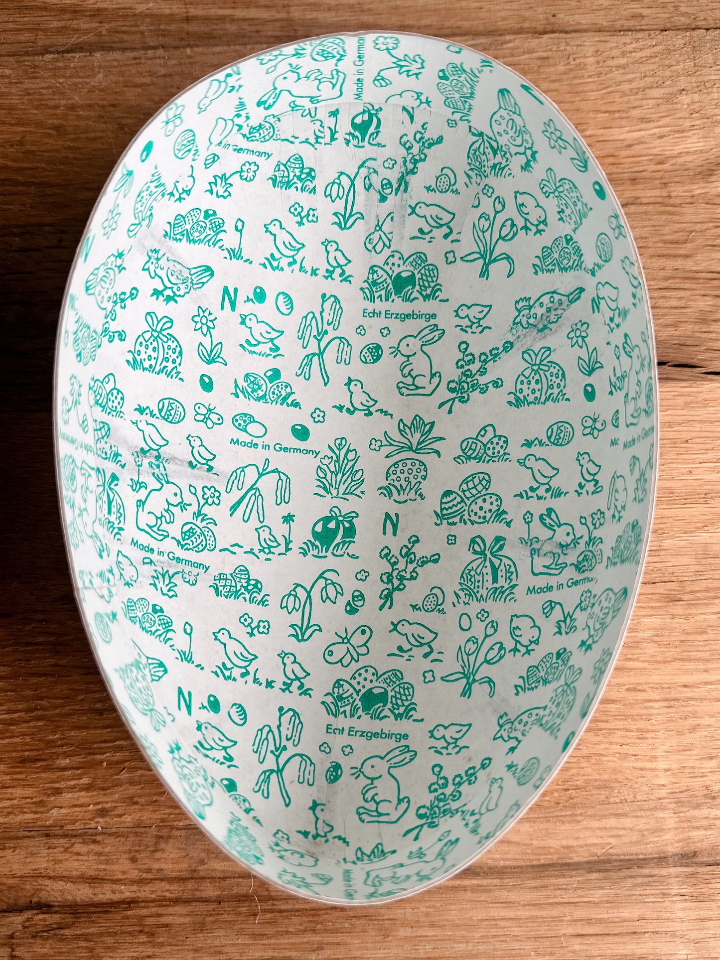 Vintage Large German Paper Mache Easter Egg