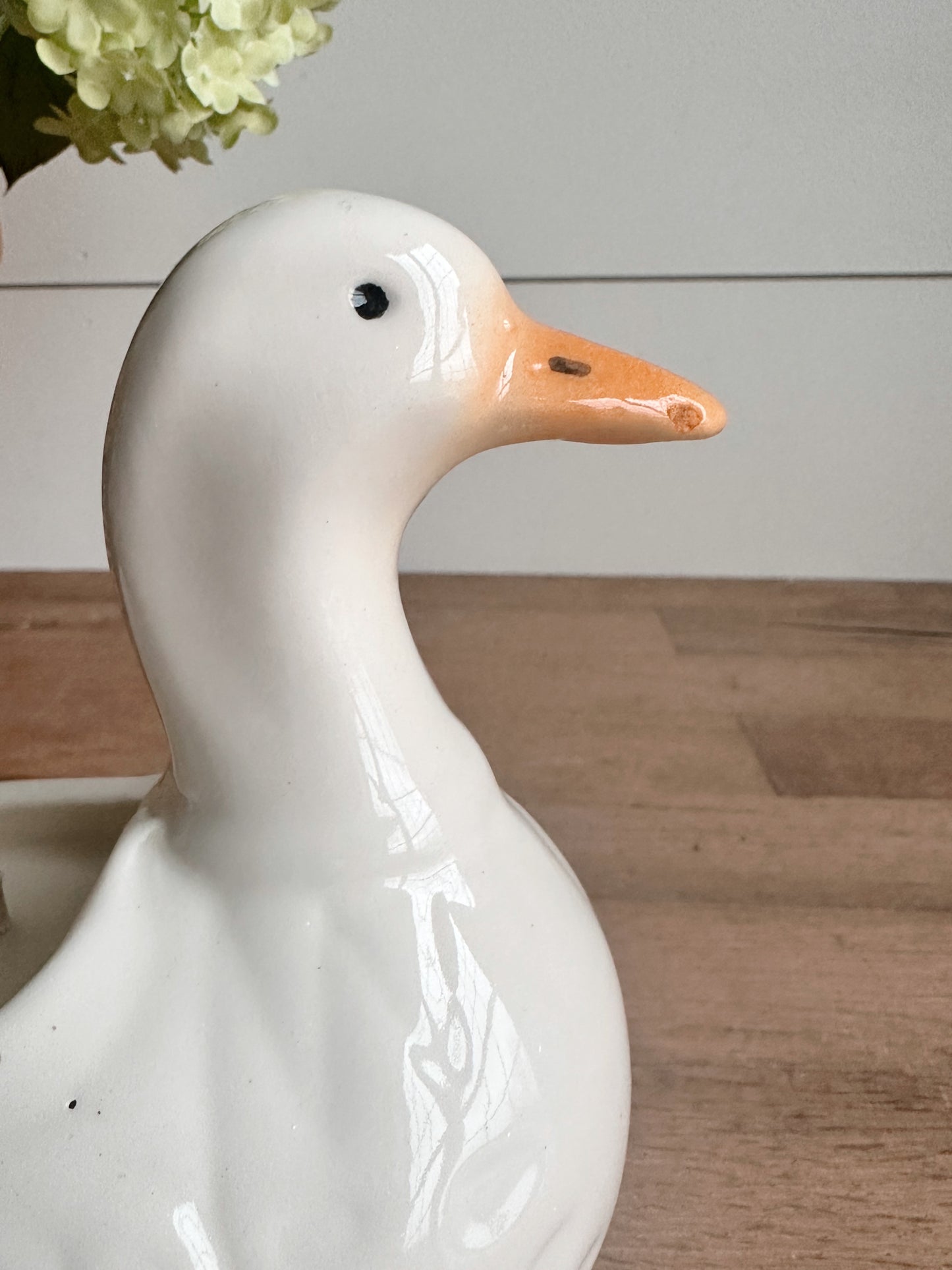 Hand Poured Fresh Pear in a Vintage Duck Planter