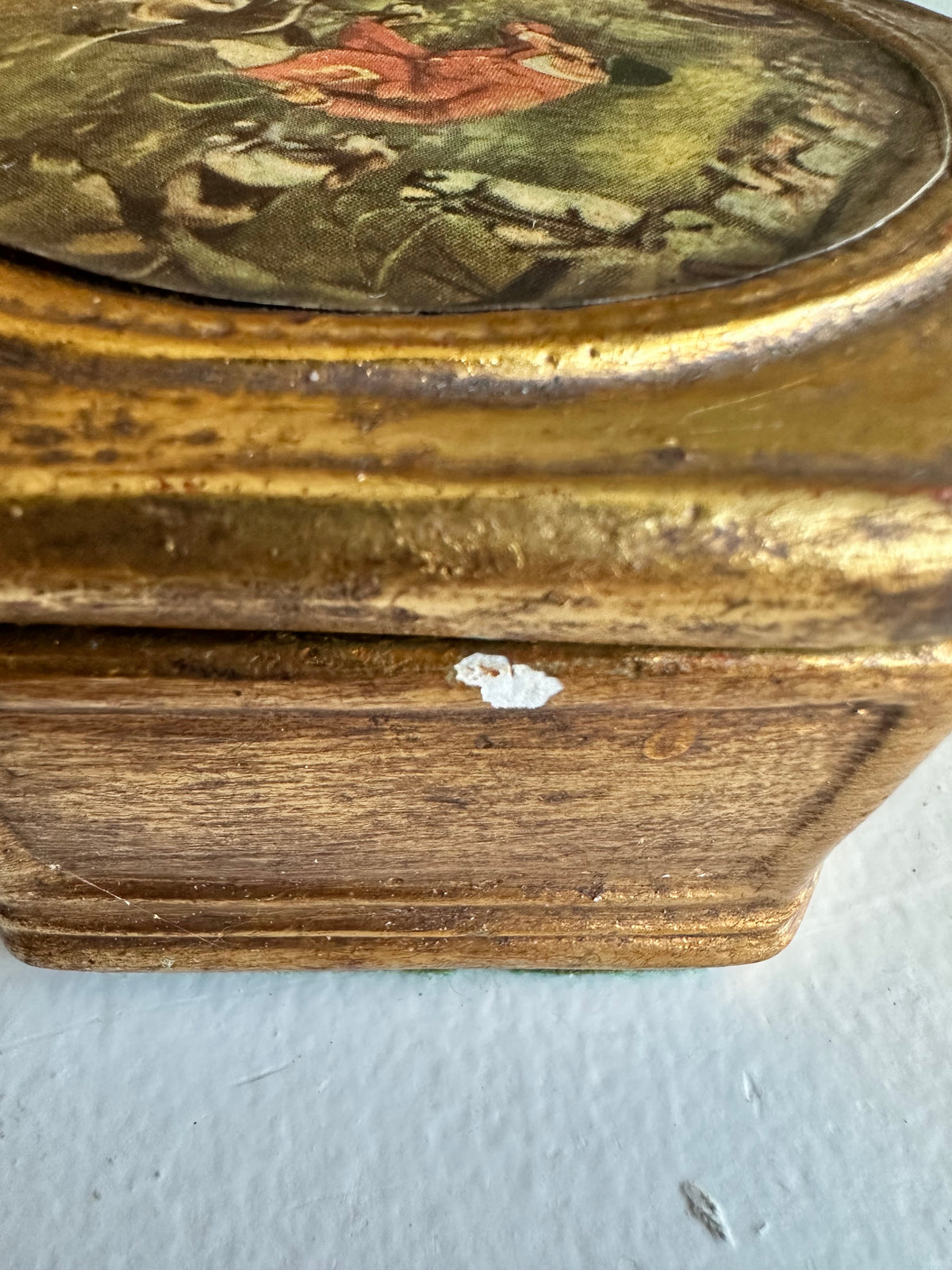 Vintage Fox Hunt Trinket Box