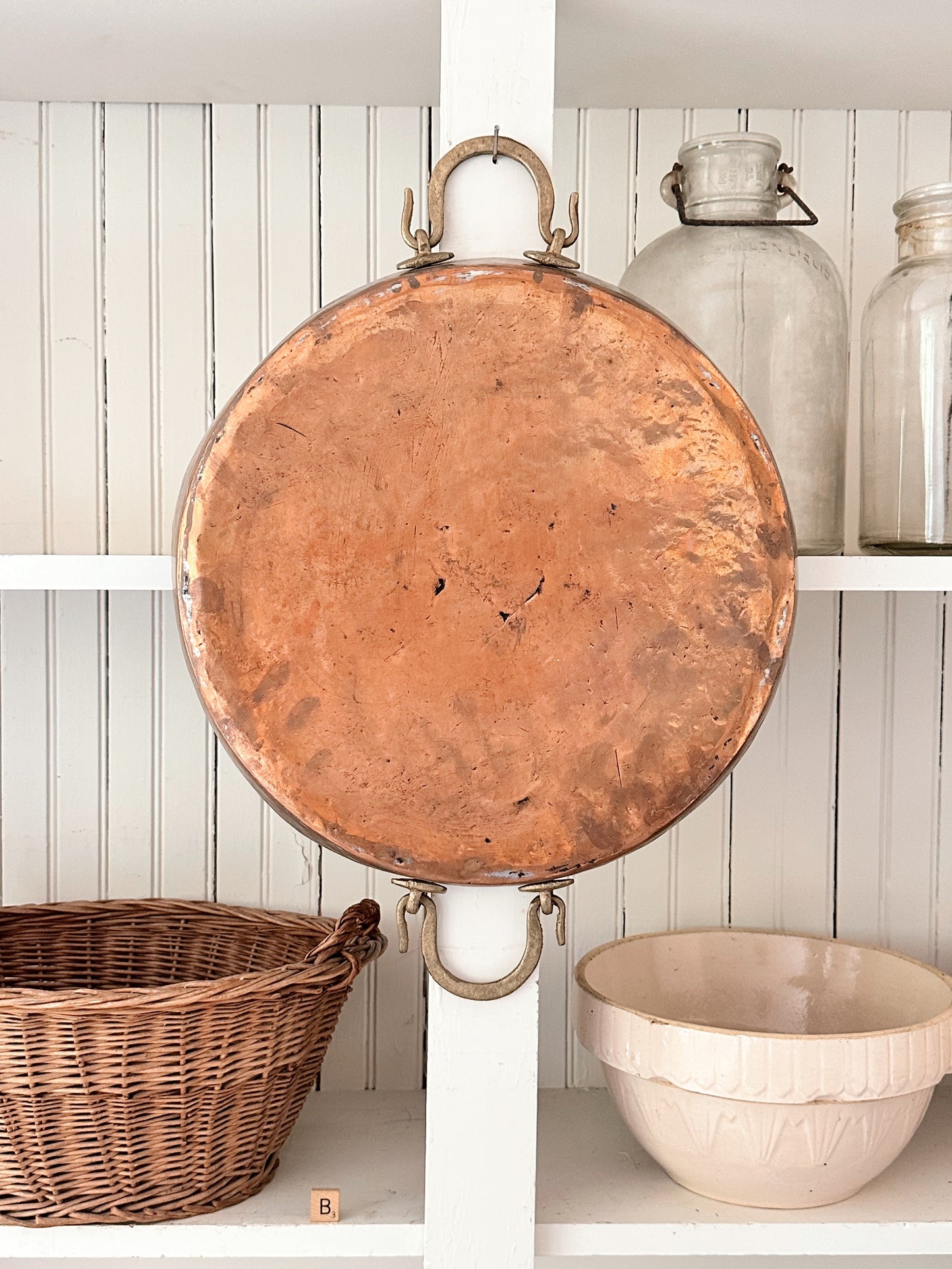 Large Vintage Copper Pans