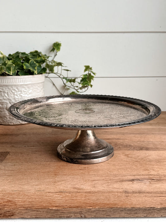 Vintage Silver Plate Cake Stand