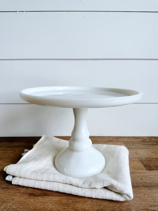 Vintage Milk Glass Cake Stand