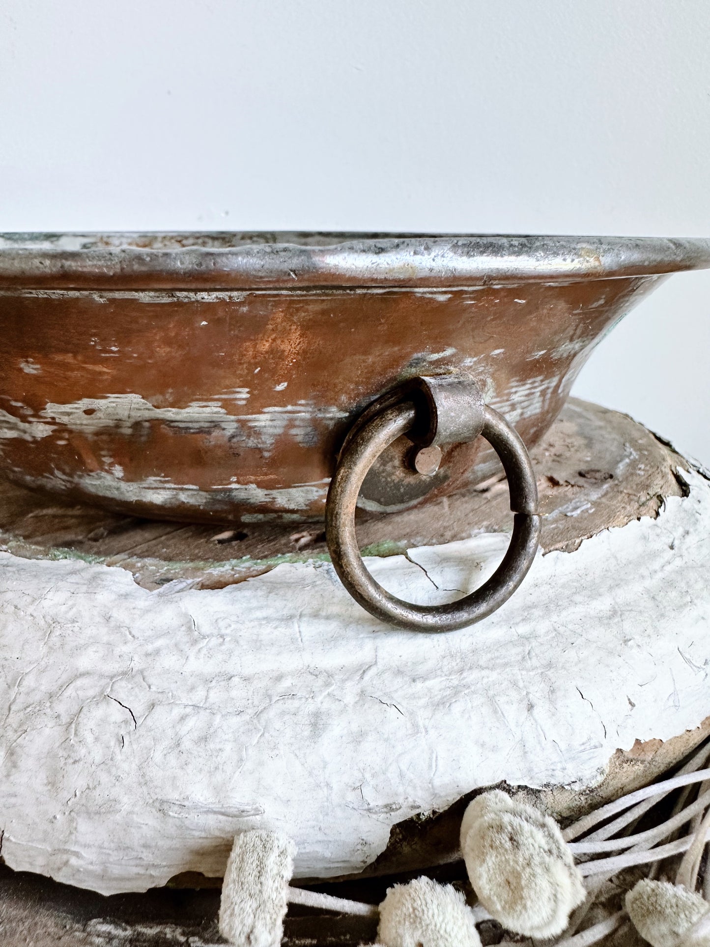 Sweet Little Hanging Copper Finish Pan