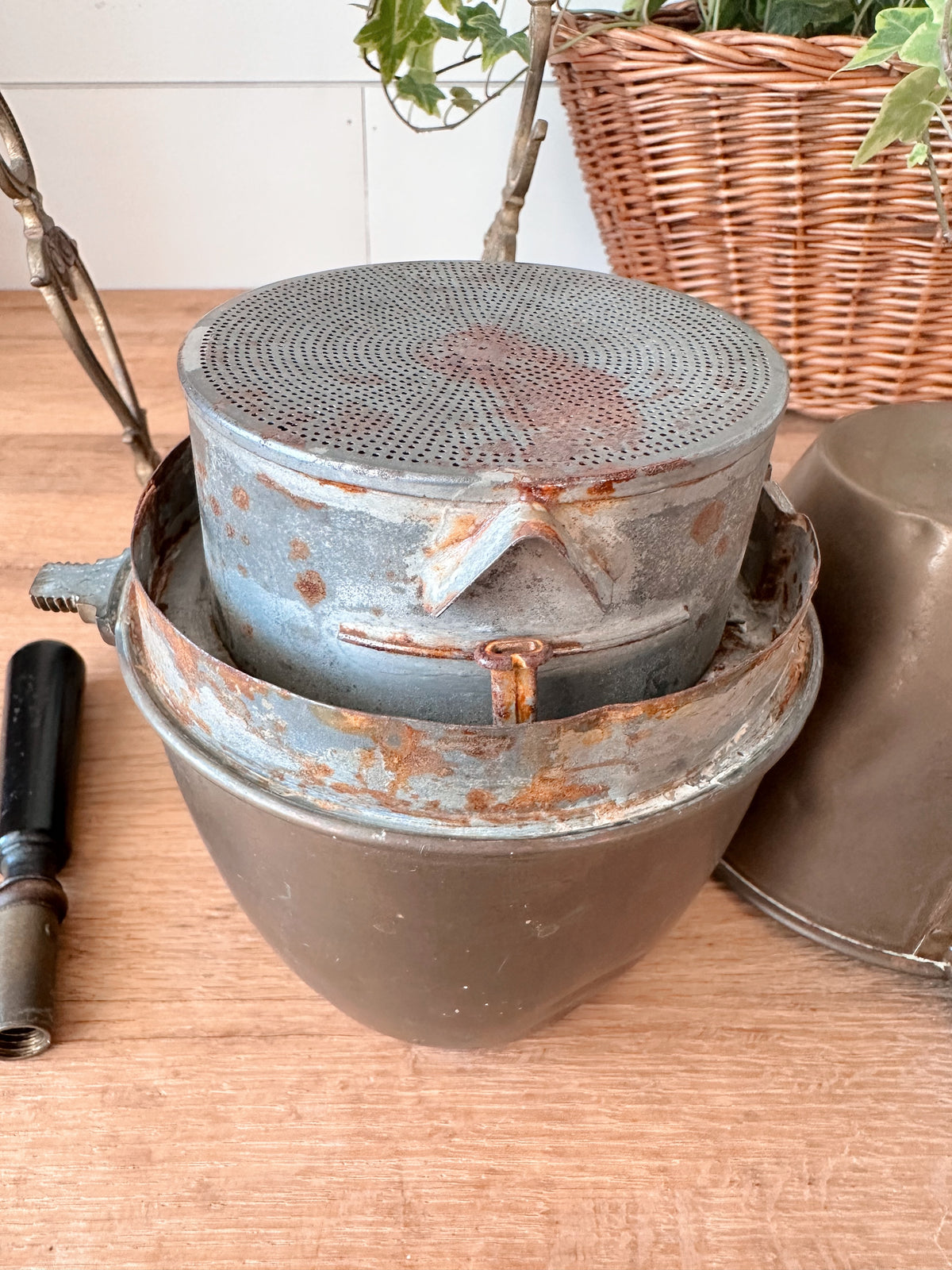 Vintage Brass Coffee Percolator