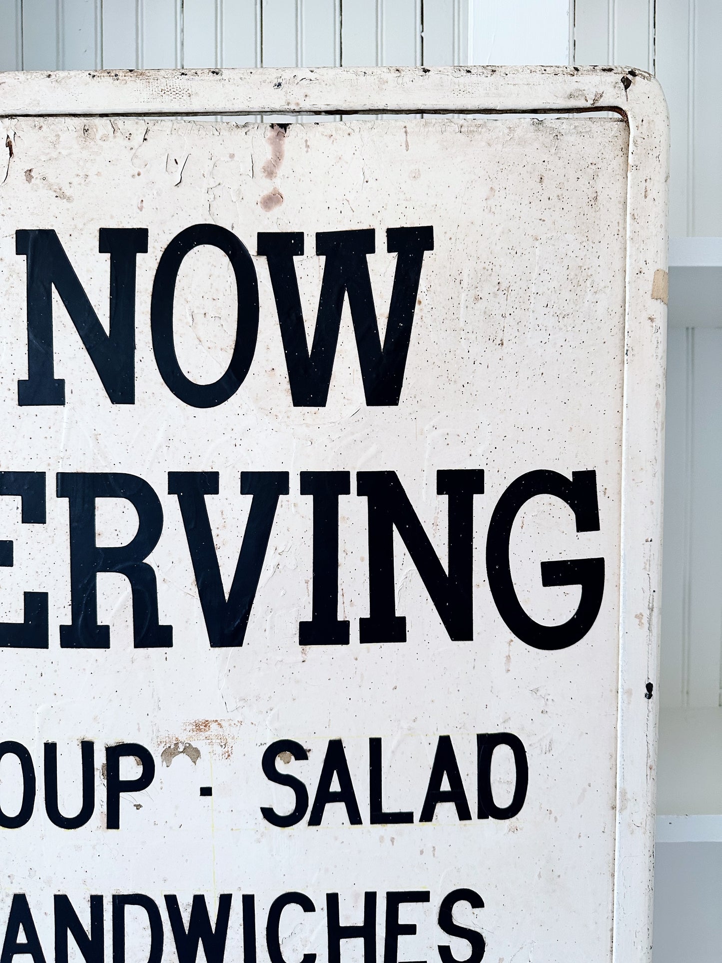 Amazing Two Sided Vintage Standing Restaurant Sign