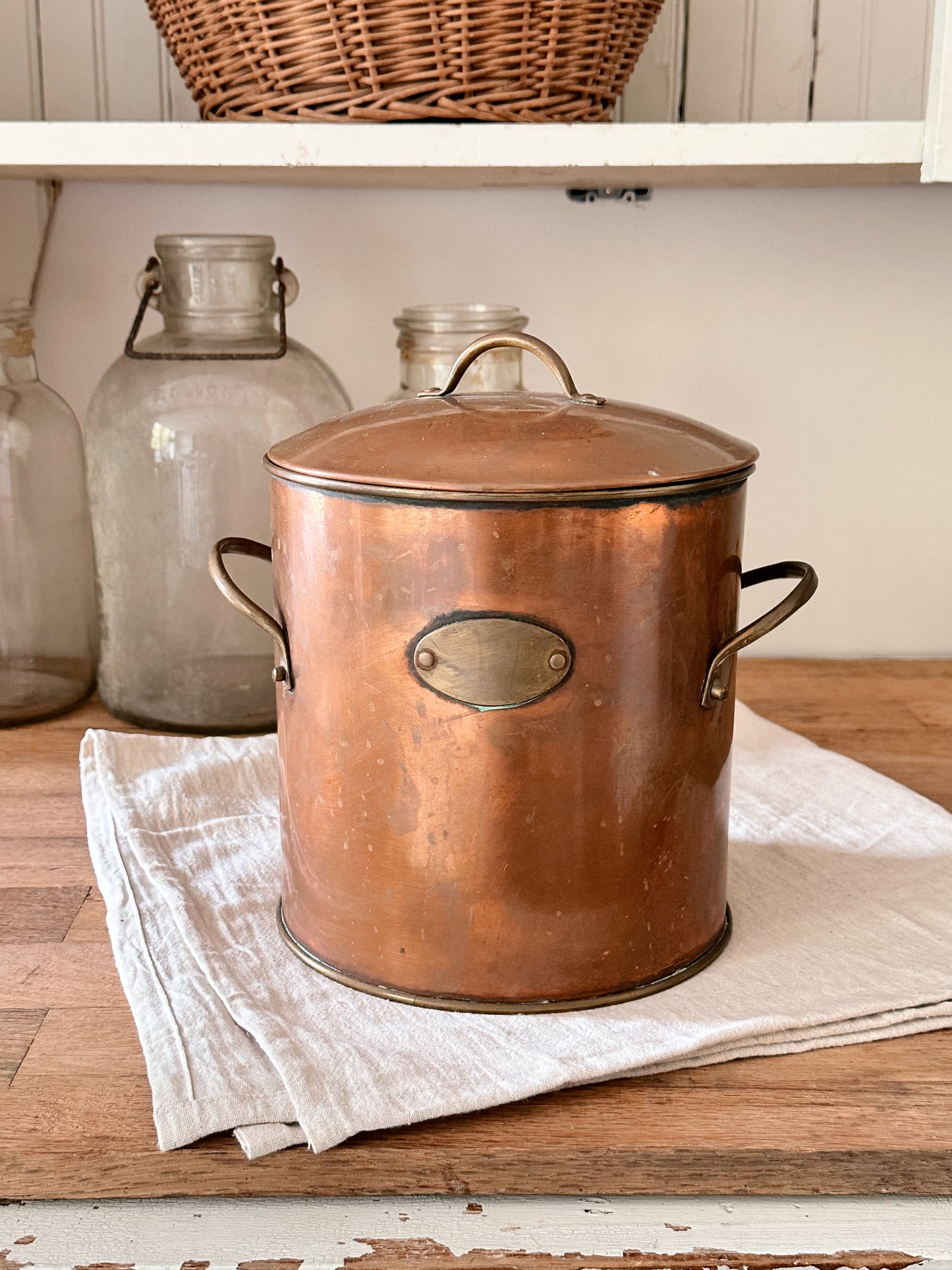 Vintage Copper Ice Bucket