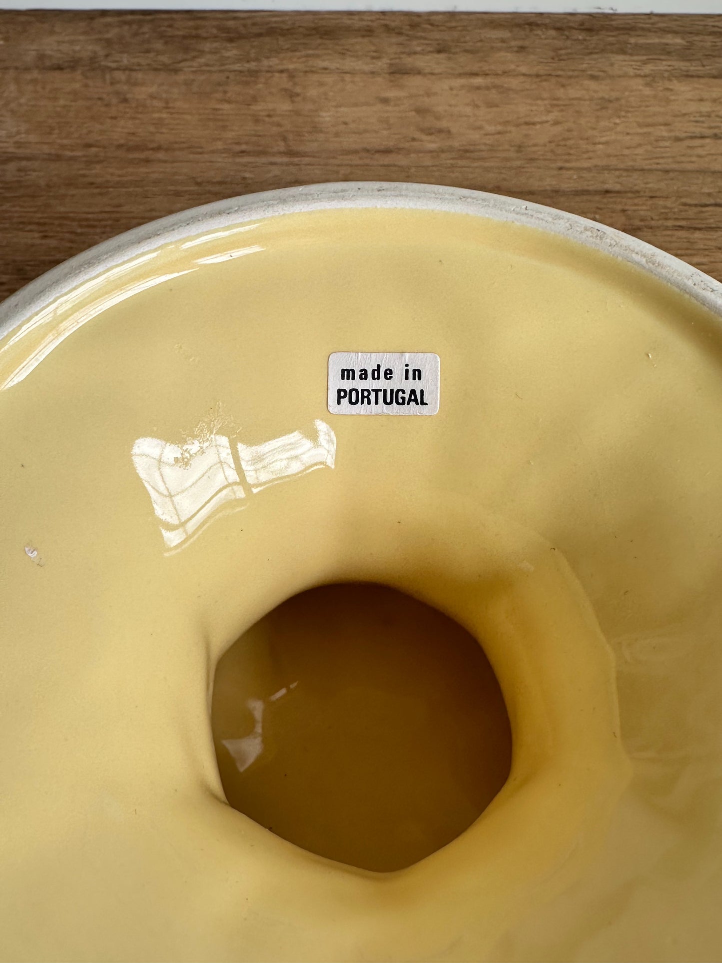 Vintage Yellow Cabbageware Compote
