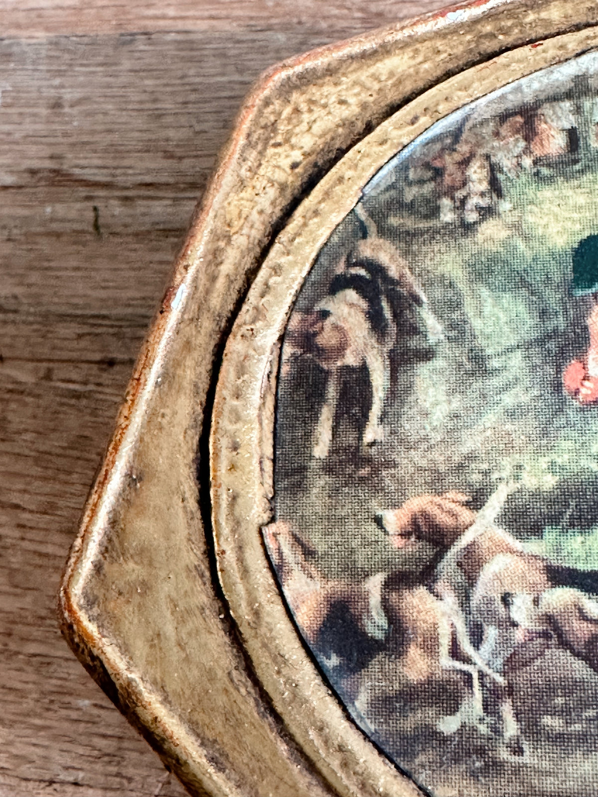 Vintage Fox Hunt Trinket Box