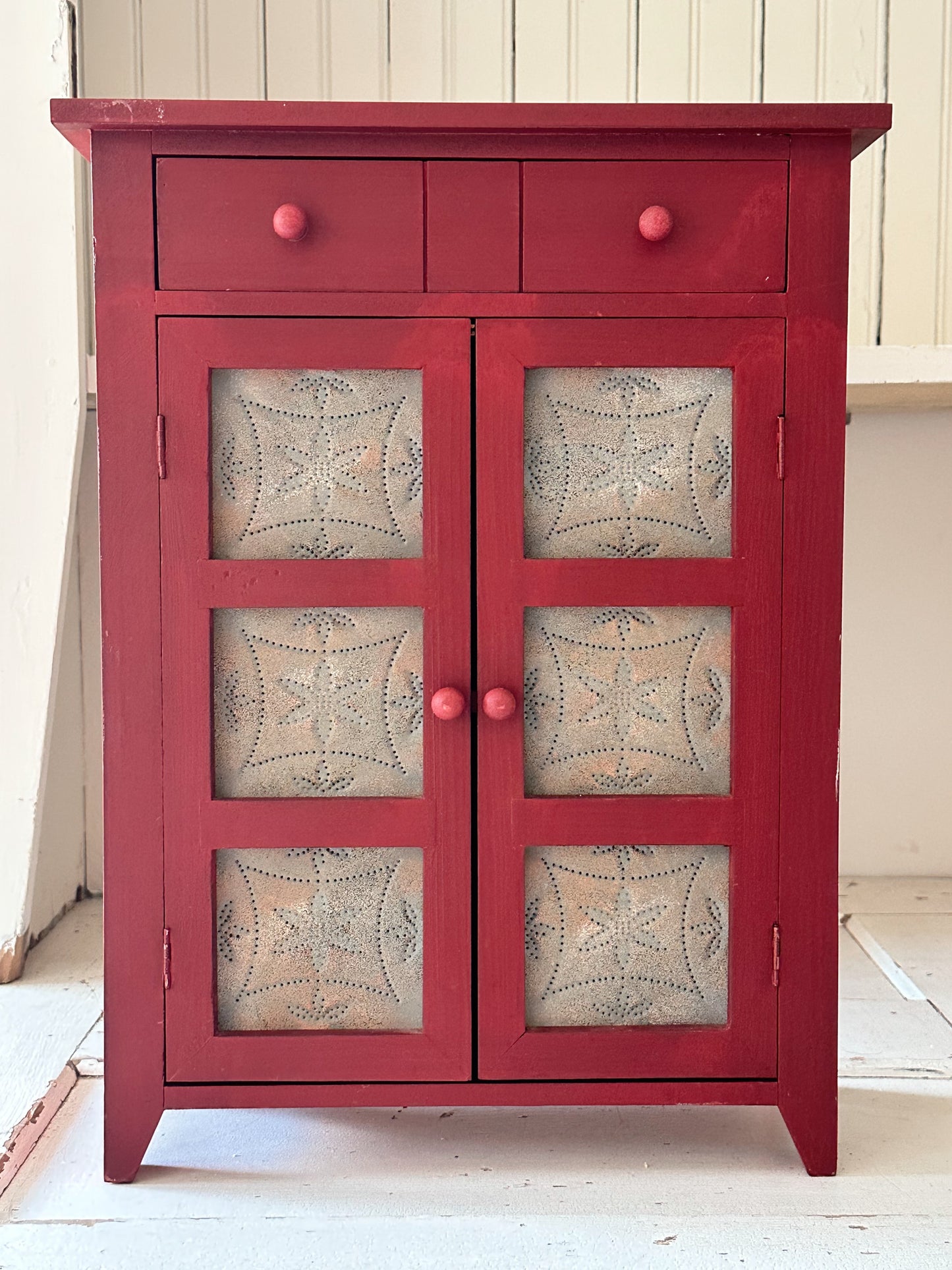 Vintage Tabletop Size Replica Pie Safe