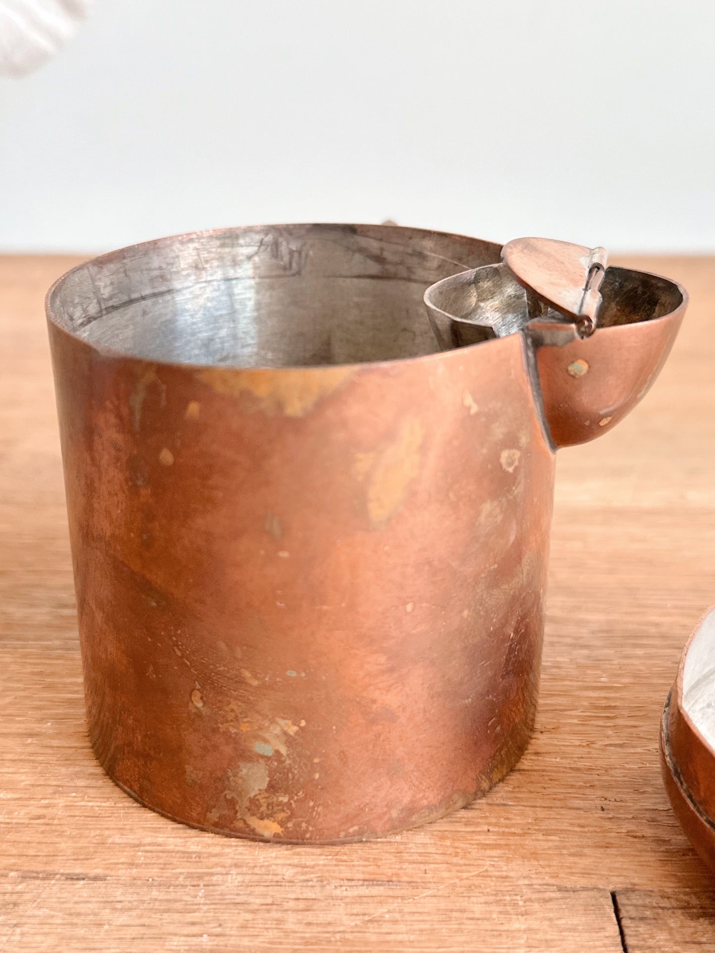 Vintage Copper Creamer