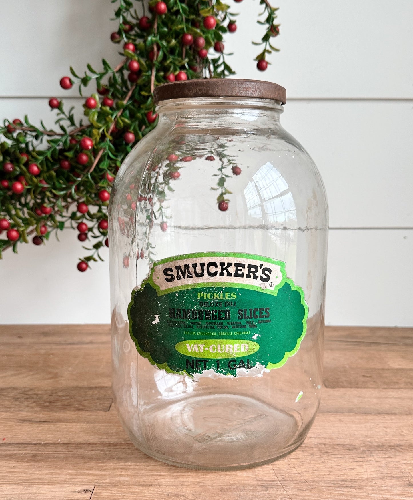 Vintage Smuckers Pickle Jar