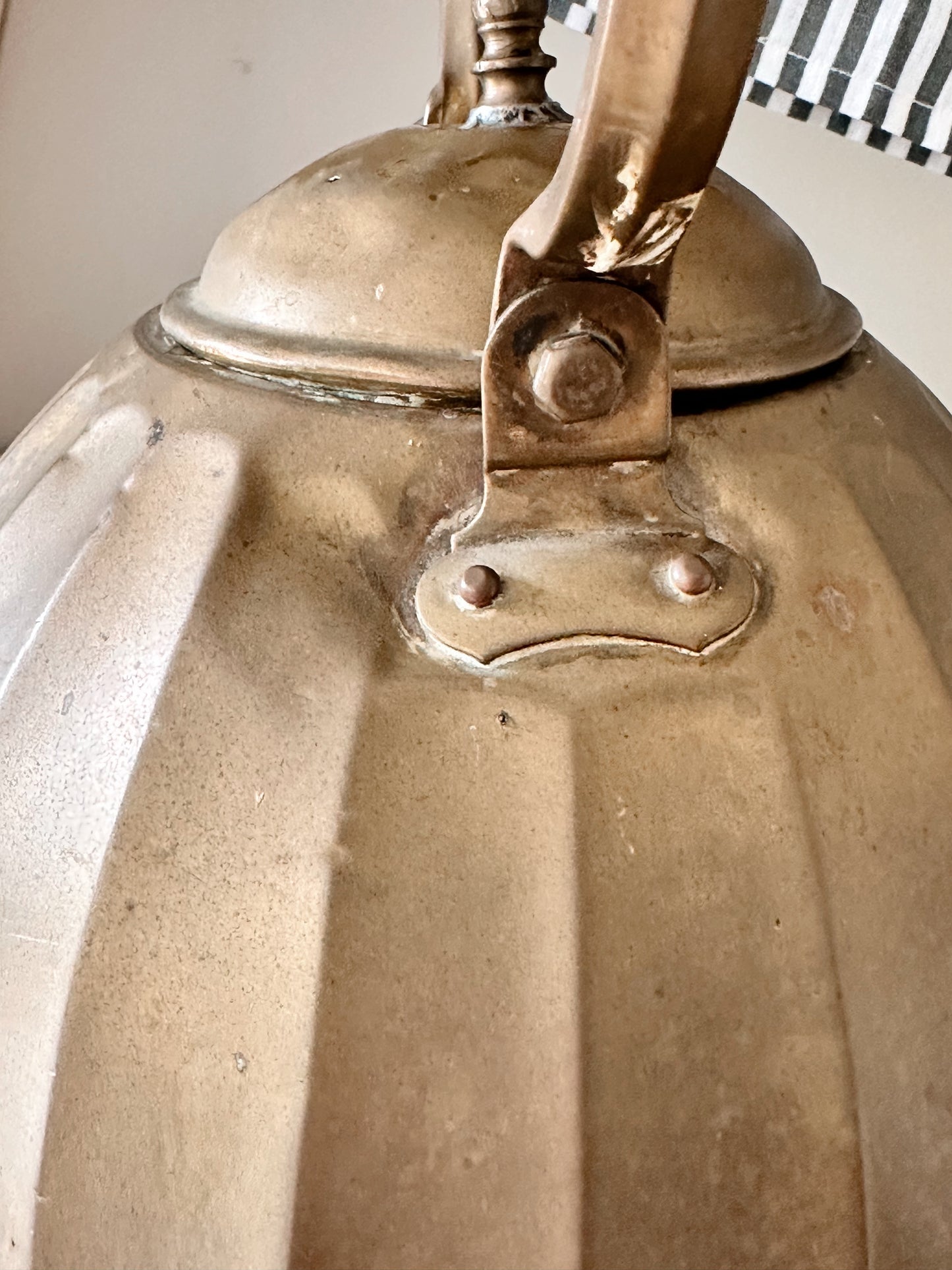 Beautiful Vintage Denmark Rood Boden Copper Tea Kettle