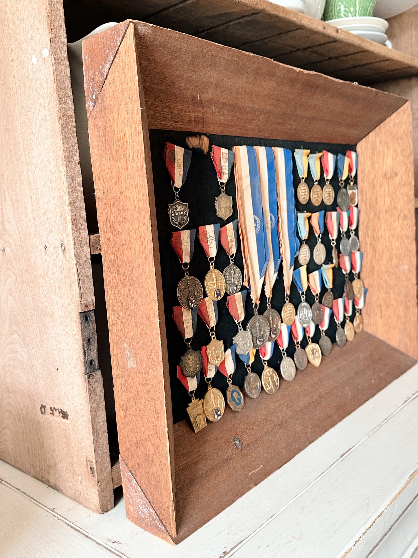 Vintage Framed Junior Olympic Medal Collection