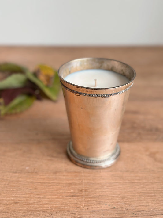 Woodland Berry - Vintage Silver Plate Mint Julep Cup