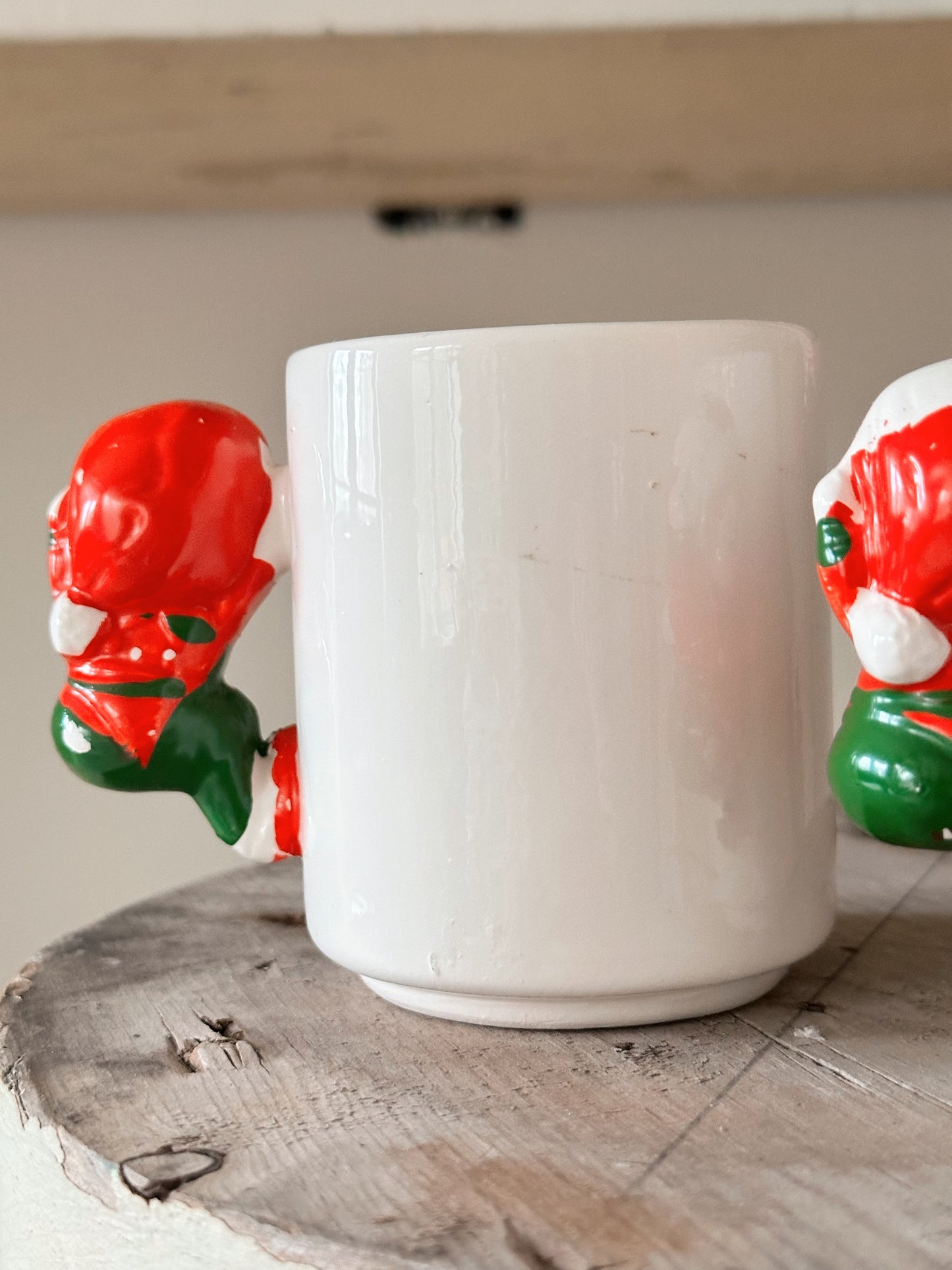 Set of Four Vintage House of Lloyd Elf NOEL Mugs