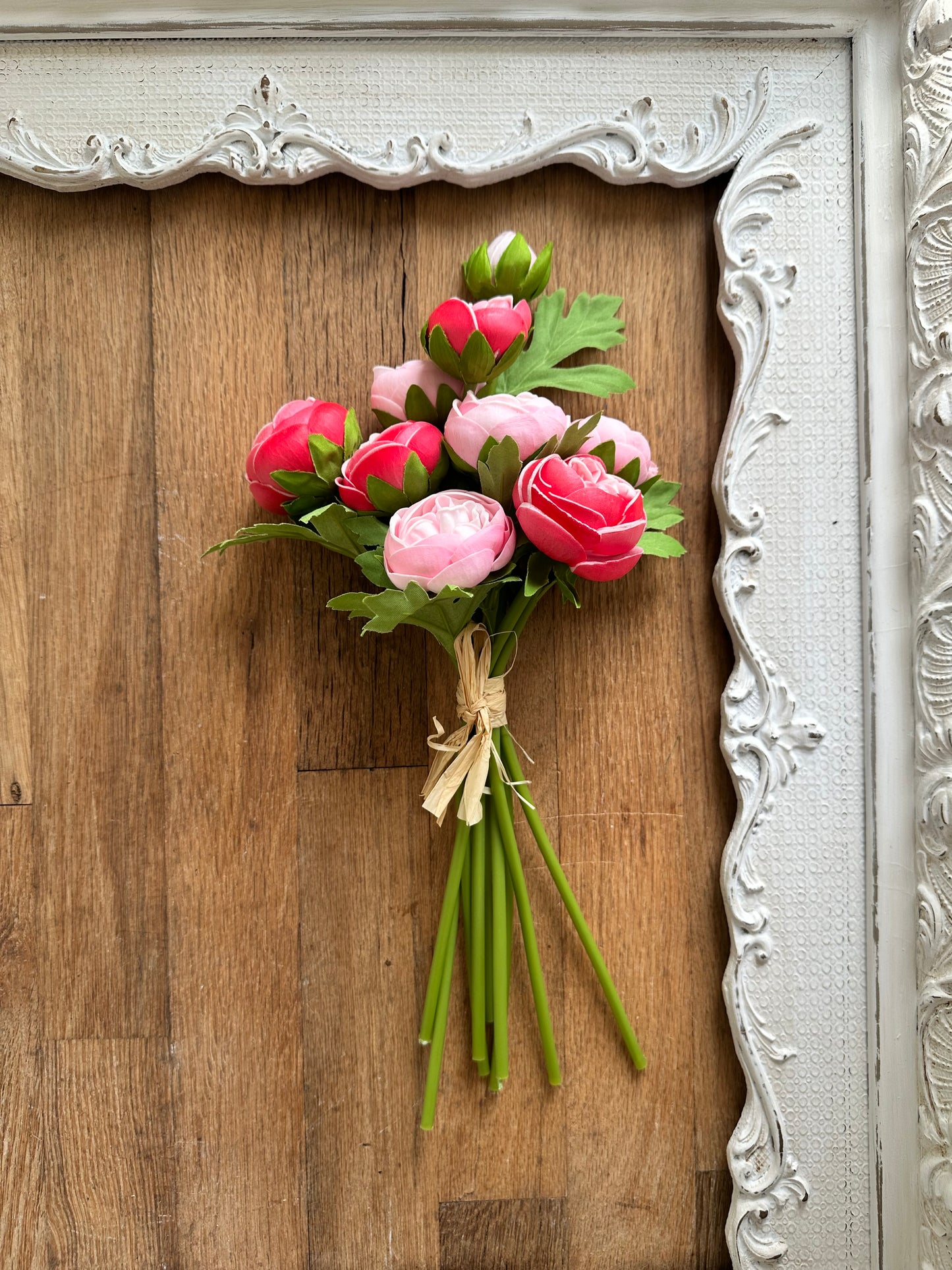 Real Touch Ranunculus Bundle, Pink