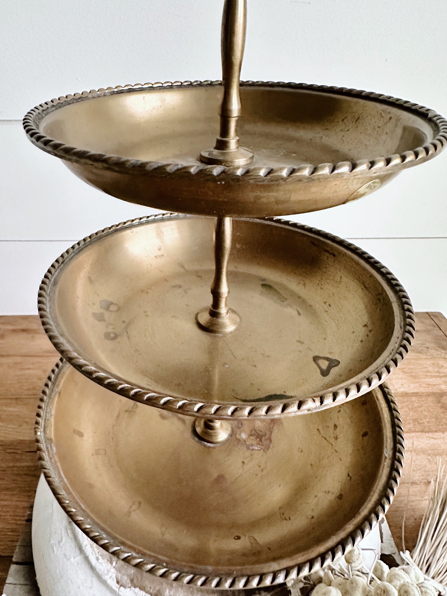 Vintage Brass Tiered Server