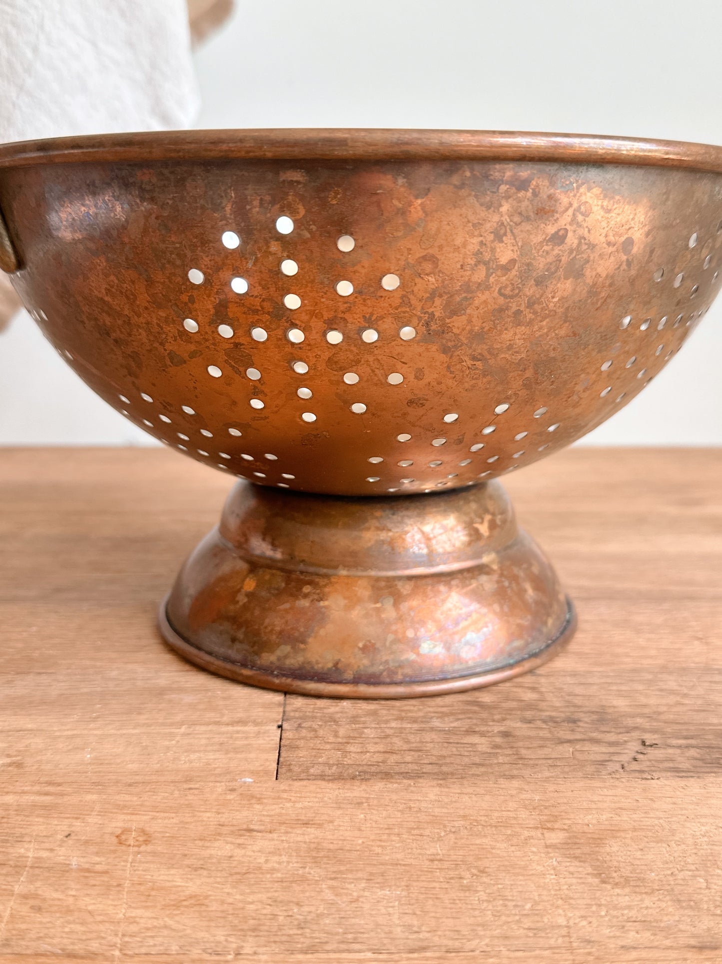 Vintage Copper Colander
