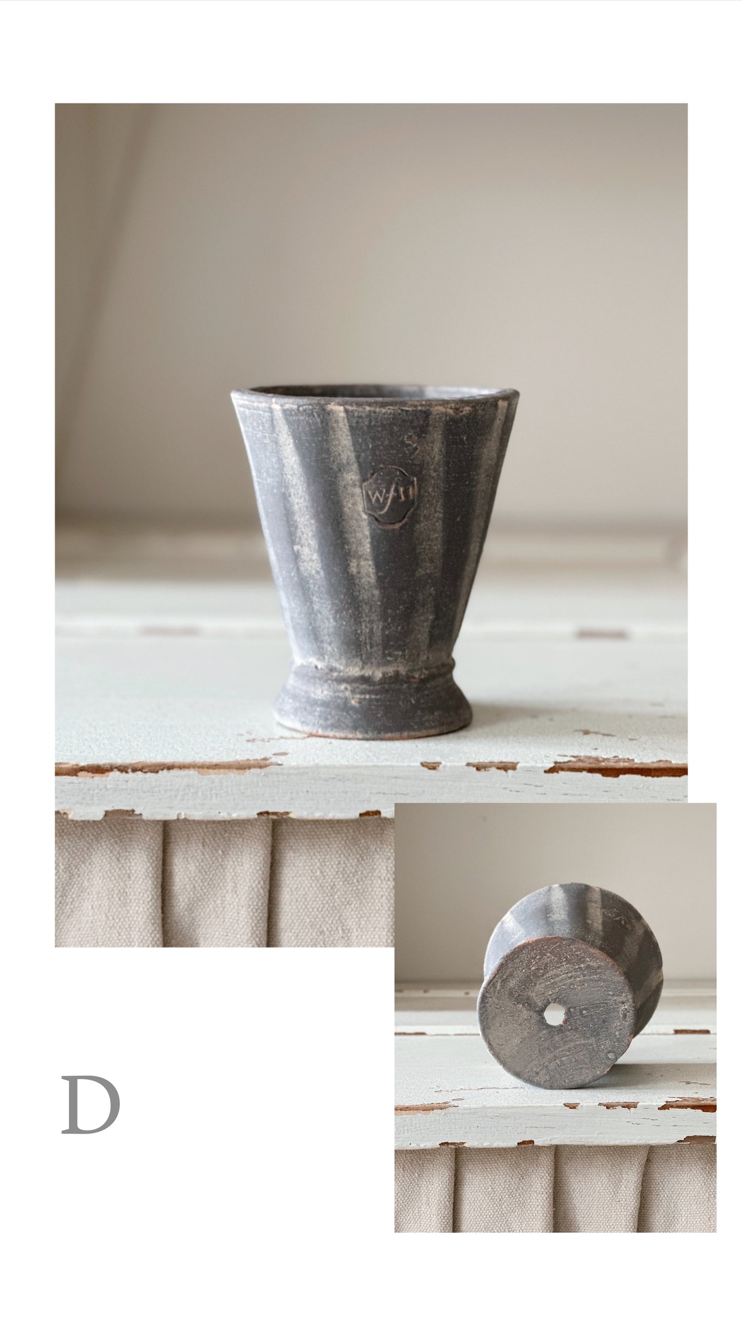 Handmade Wakefield Midi Pots in Gray