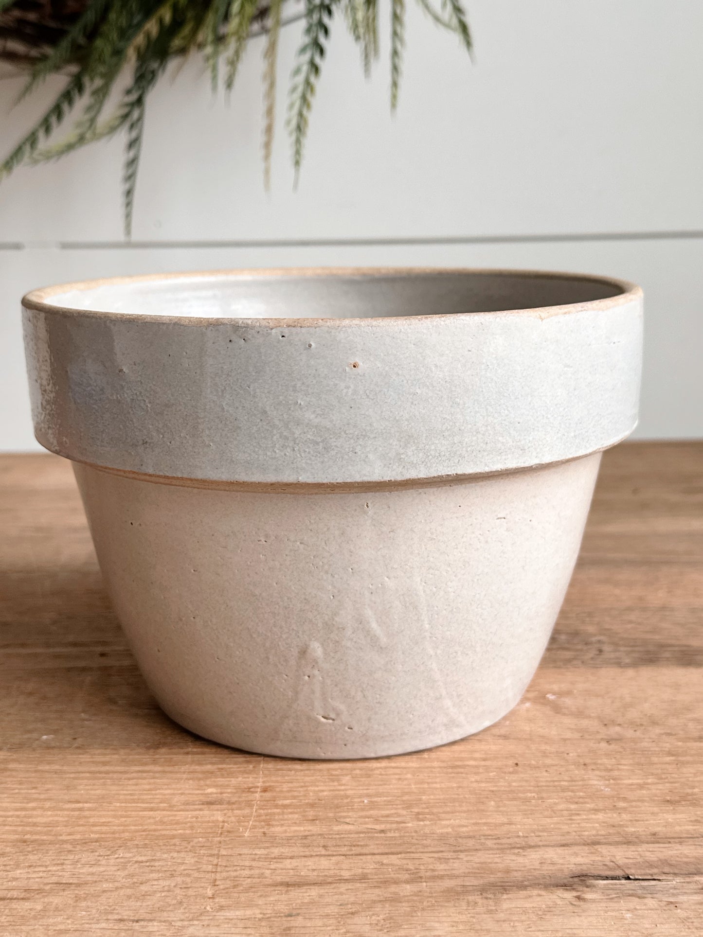 Vintage Stoneware Crockery Bowl /Planter
