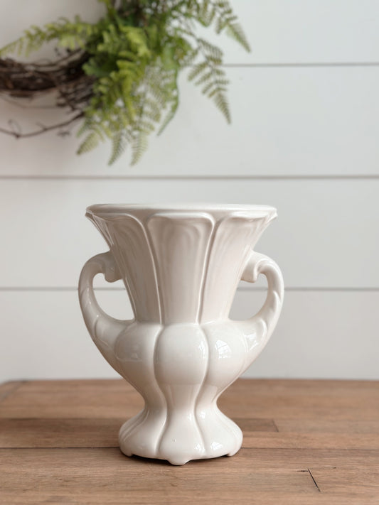 Vintage Creamy White Vase