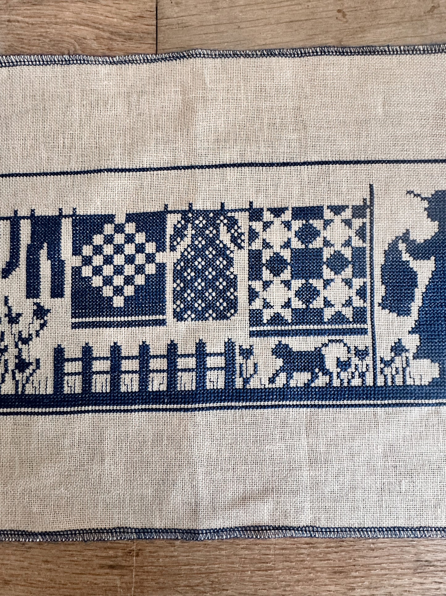 Beautiful Vintage Cross Stitch, Wash Day Again