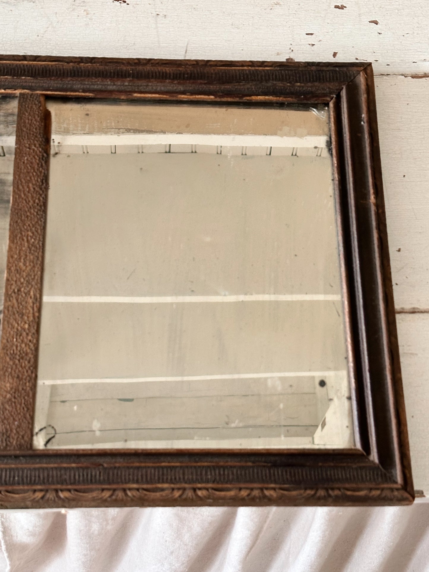 Antique Three Panel Buffet / Mantel Mirror