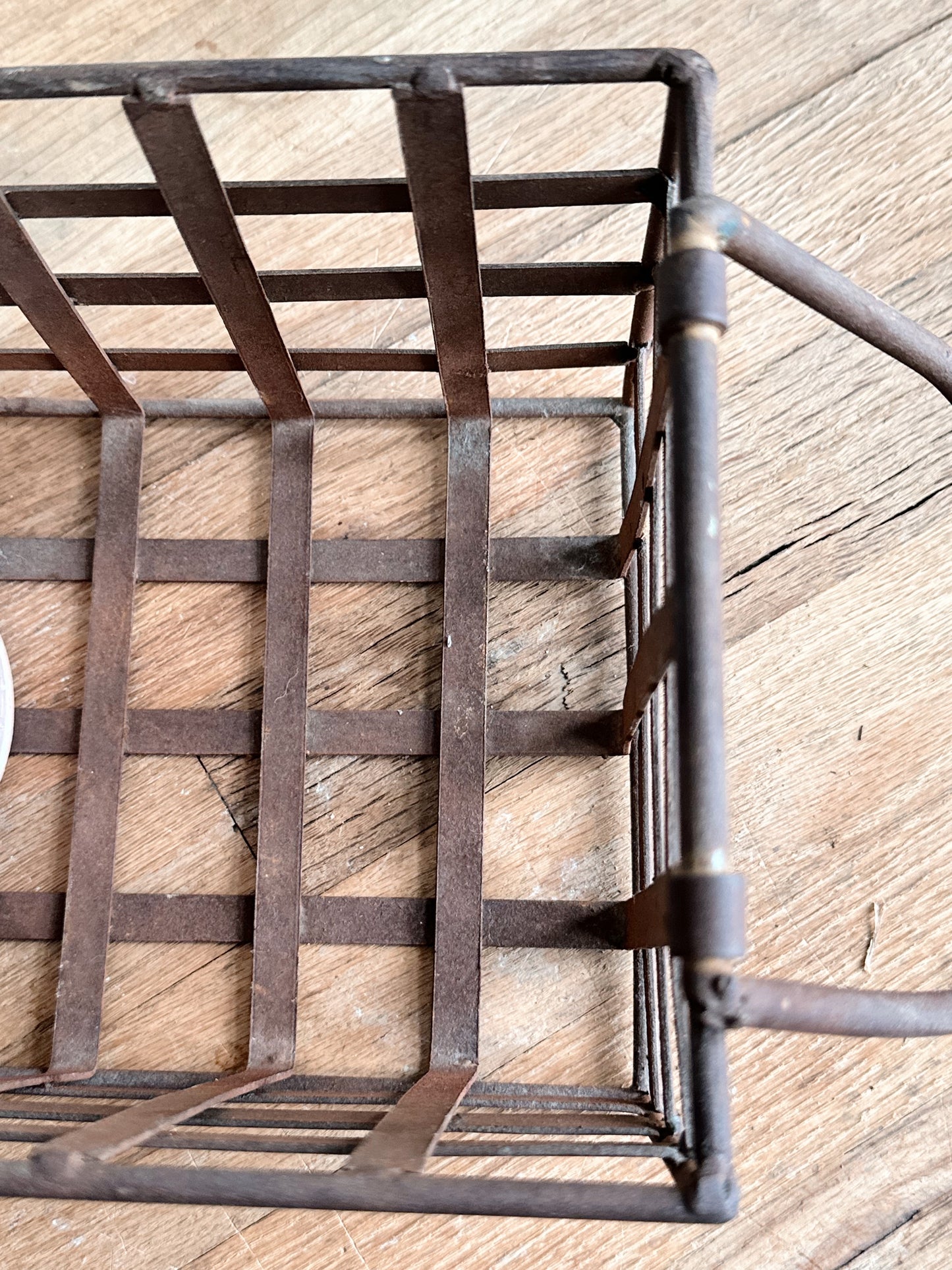 Vintage Iron Basket