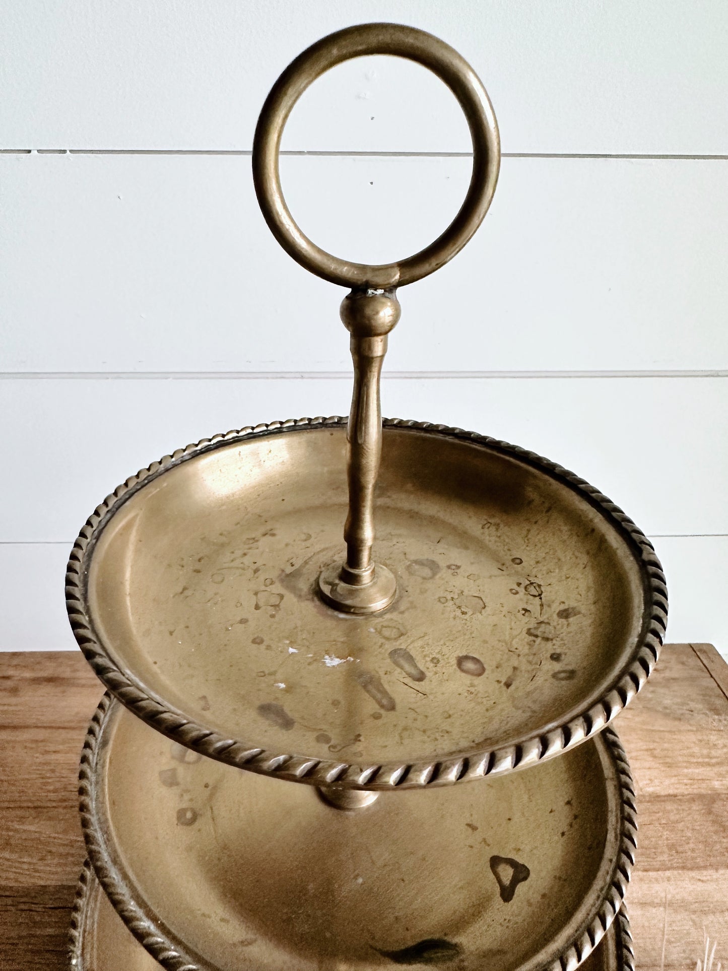 Vintage Brass Tiered Server