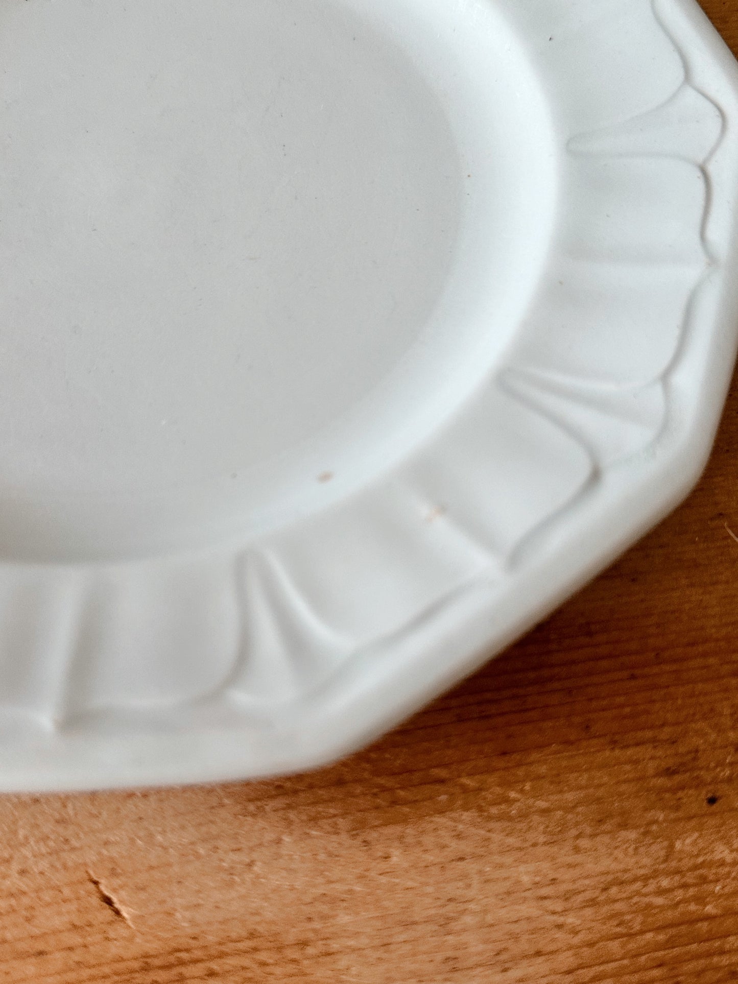 Stack of Five Ironstone Dessert Plates