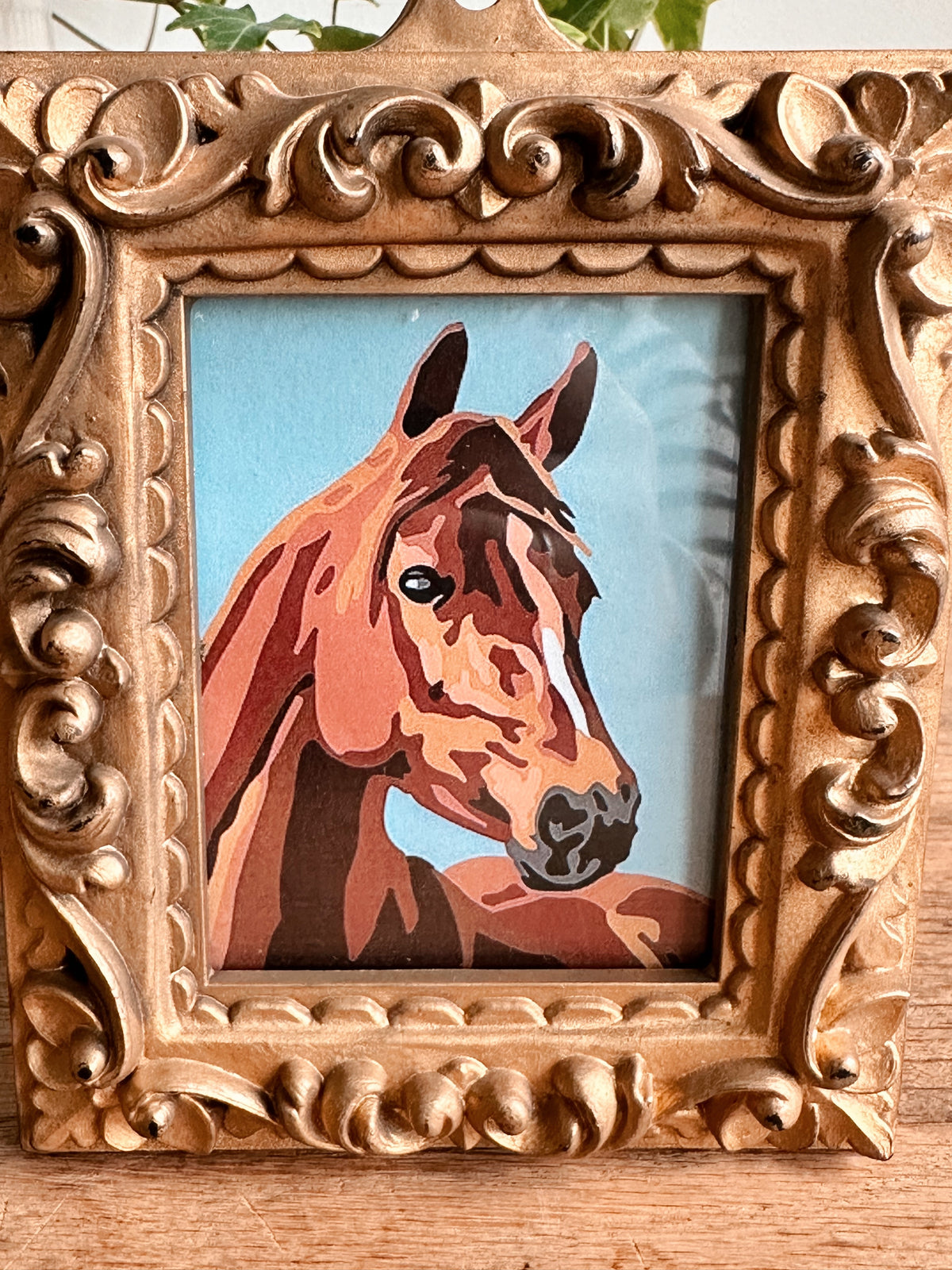 Vintage Framed Horse Print