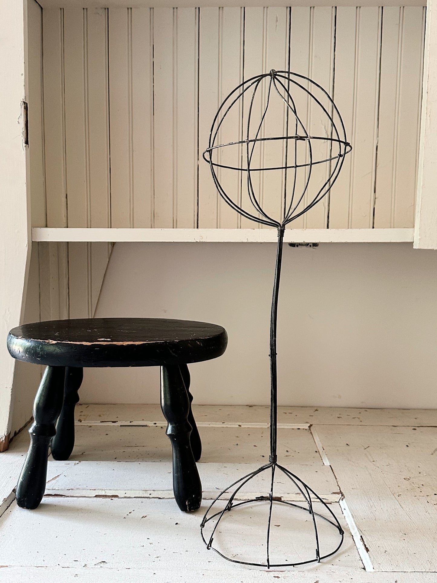 Antique Wire Hat Stand