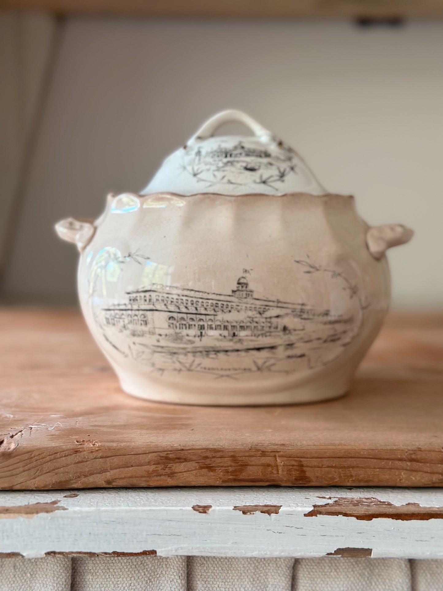 1893 Antique Ironstone Sugar Bowl (made for the 1893 World’s Fair in Chicago)