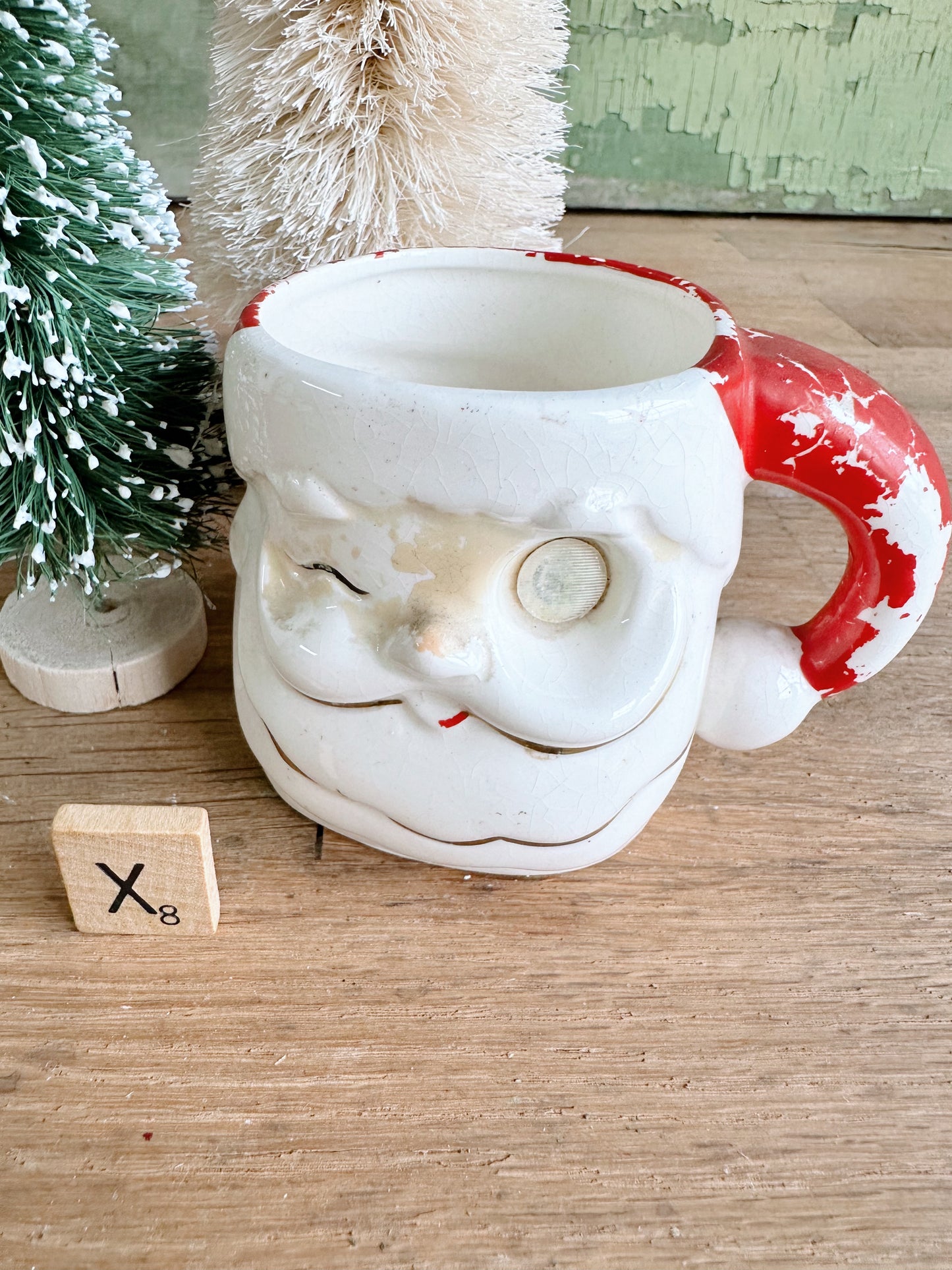 Vintage Commodore Santa Mug